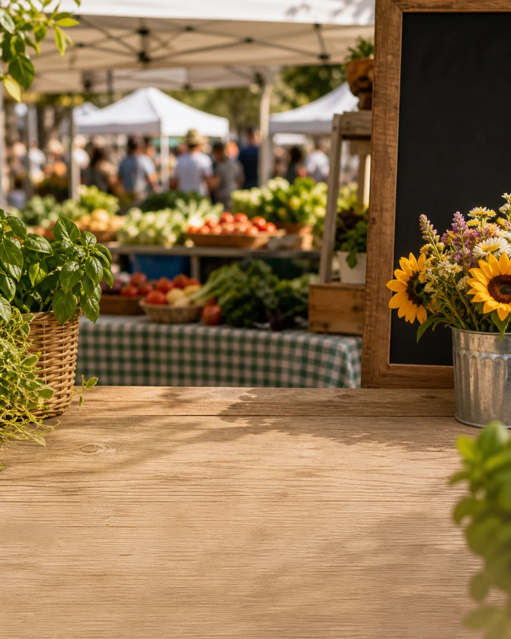 Palm Coast Farmers Market vendor feature visual template for local business marketing.