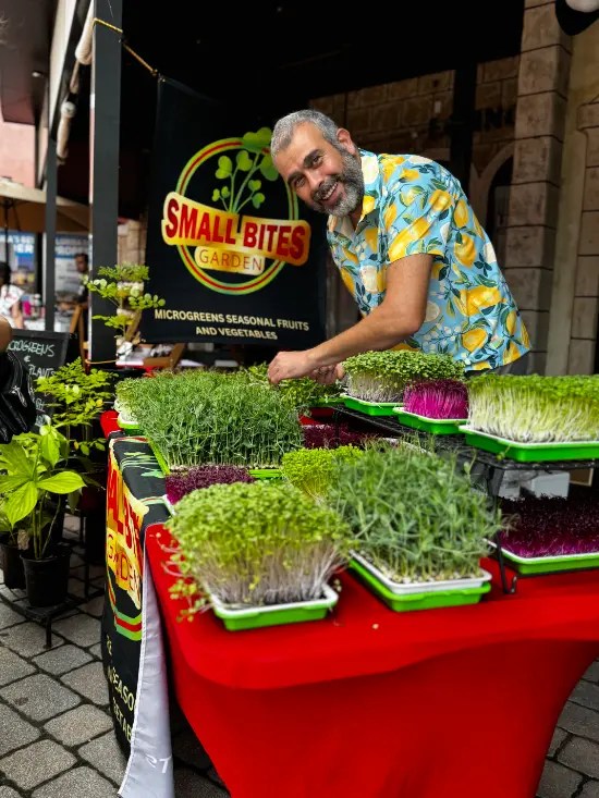 Small Bites Garden business display