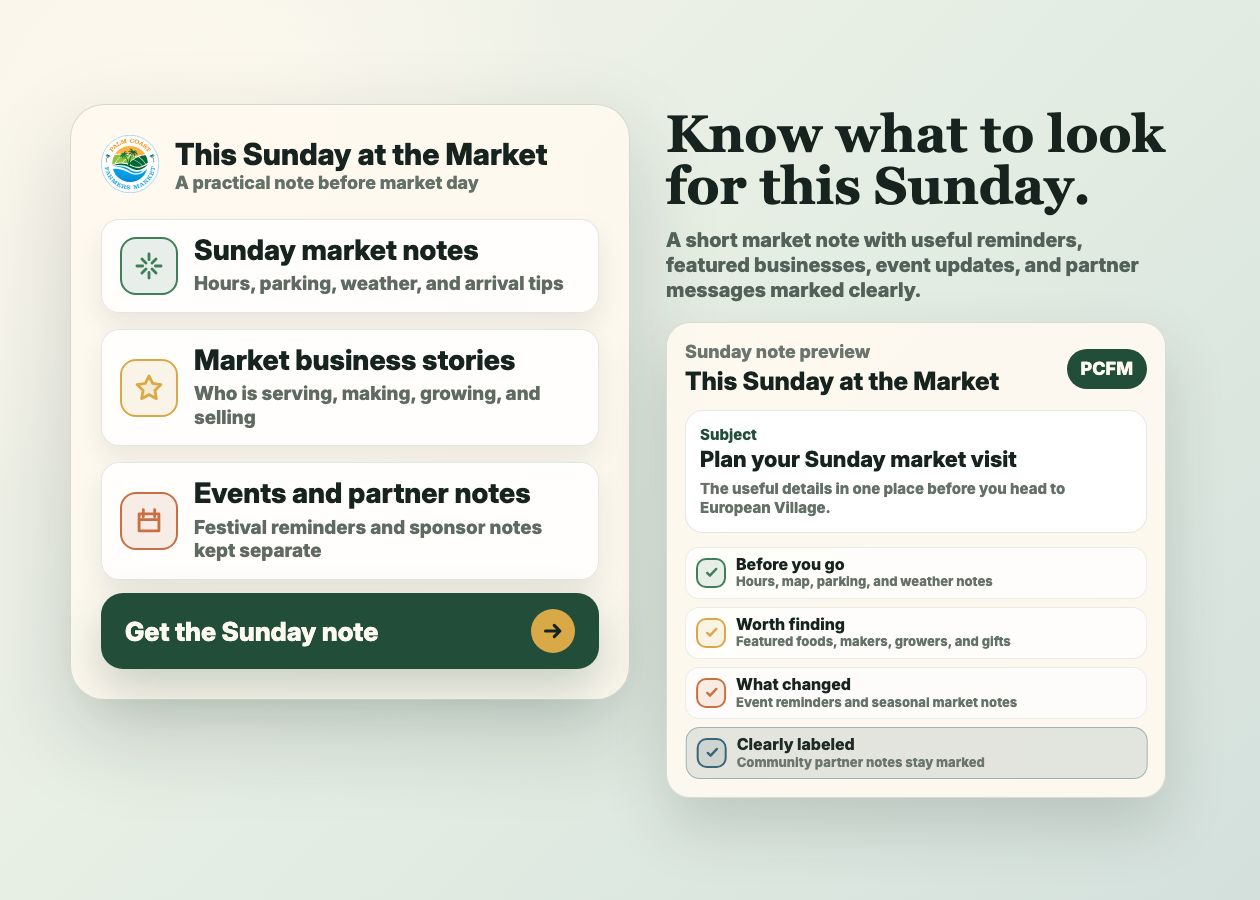 Preview of This Sunday at the Market